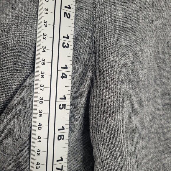 Cynthia Rowley gray linen blend pull on plus size coastal beachy vacation pants - Picture 8 of 8